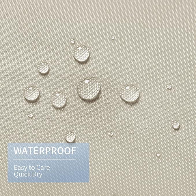 Gibelle Stall Small Shower Curtain Liner 36 x 72 Inches, Beige Shower Curtain Liner, Washable Waterproof Fabric Shower Liner for Bathroom, Machine Washable - ModernBath