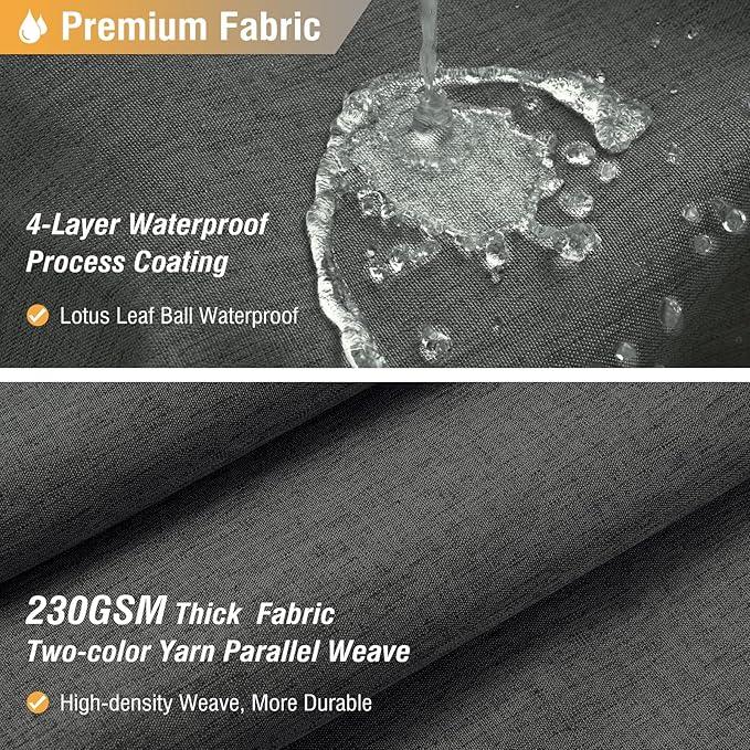 BTTN Grey Extra Long Shower Curtain, 72x96 Inch Long Linen Textured Heavy Duty Fabric Shower Curtain Set with 12 Hooks, Tall Simple Neutral Waterproof Cloth Shower Curtain for Bathroom, Charcoal Gray - ModernBath