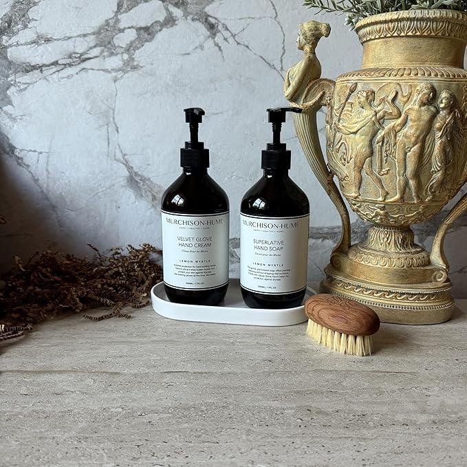 Murchison-Hume Luxury Vegan Hand Soap with Pump Dispenser, Moisturizing Hand Wash, SLS, Paraben & Cruelty-Free, 17oz (Lemon Myrtle) - ModernBath