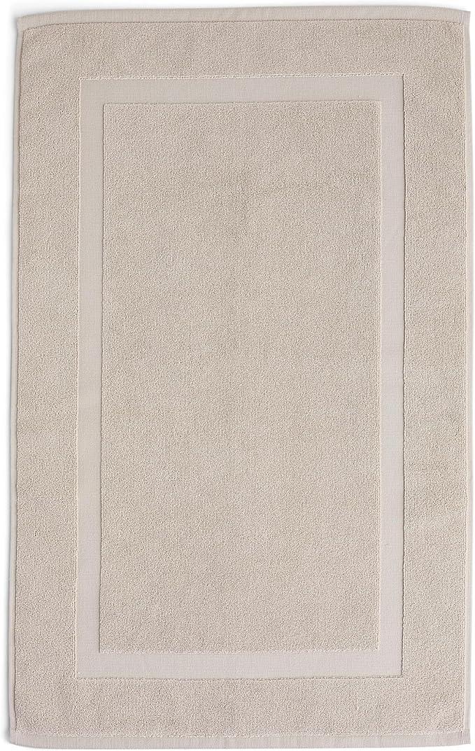 Preston Lane Douro Bath Mat – 100% Cotton, Plush & Absorbent Quick-Dry Bathroom Rug – Hotel-Quality Floor Mat for Shower or Tub, Made in Portugal, Clay - ModernBath