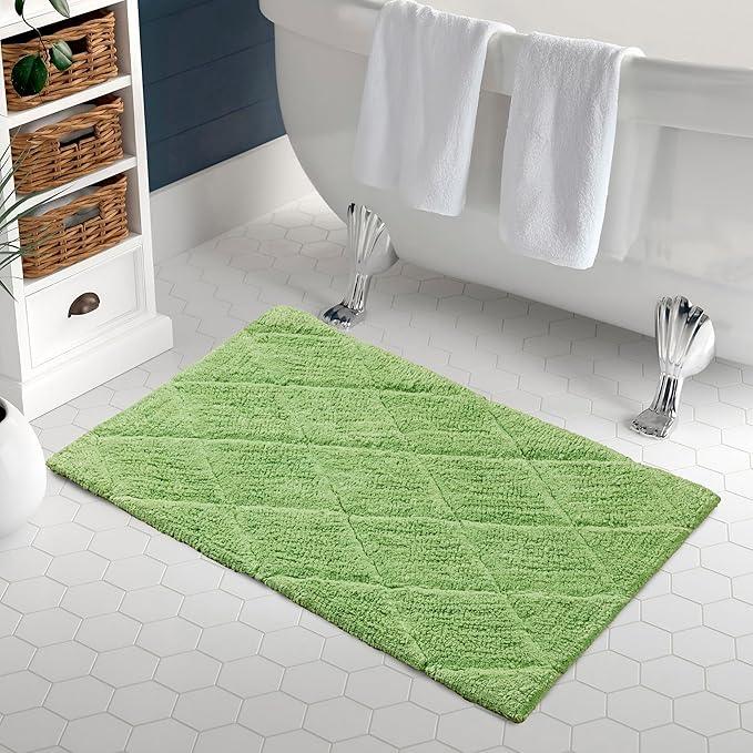 C23 Luxury Bathroom Rugs, Bath Mat - 20"x32" | 2200 GSM Tufted Cotton Bathroom Mat | Ultra-Absorbent Quick Dry, Heavyweight Non-Slip Bathmat | Thick Soft Plush Machine Washable Bath Rug - ModernBath