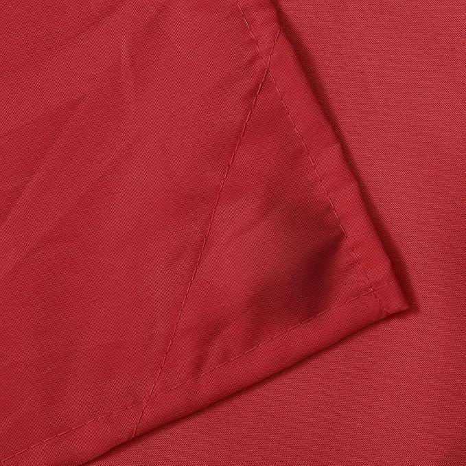N&Y HOME Fabric Shower Curtain or Liner with Magnets - Hotel Quality Red Shower Curtain for Bathroom, Machine Washable, Water Repellent - Red, 72x72 - ModernBath
