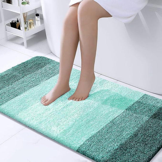 OLANLY Bathroom Runner Rugs 47x24, Extra Soft Absorbent Microfiber Bath Rugs, Rubber Backing, Quick Dry, Washable Bath Mats for Bathroom Floor, Tub and Shower, Home Decor Accessories, Blackish Green - ModernBath