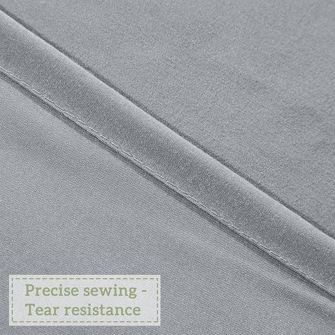 Homechoice Decor Victorian Ruffle Shower Curtain, Vintage Handcrafted Bow Tie Bath Curtain for Master Bathroom, Ruched Microfiber Bathroom Curtain with 12 Buttonholes, 72" W x 84" H, Gray (LQ-10) - ModernBath