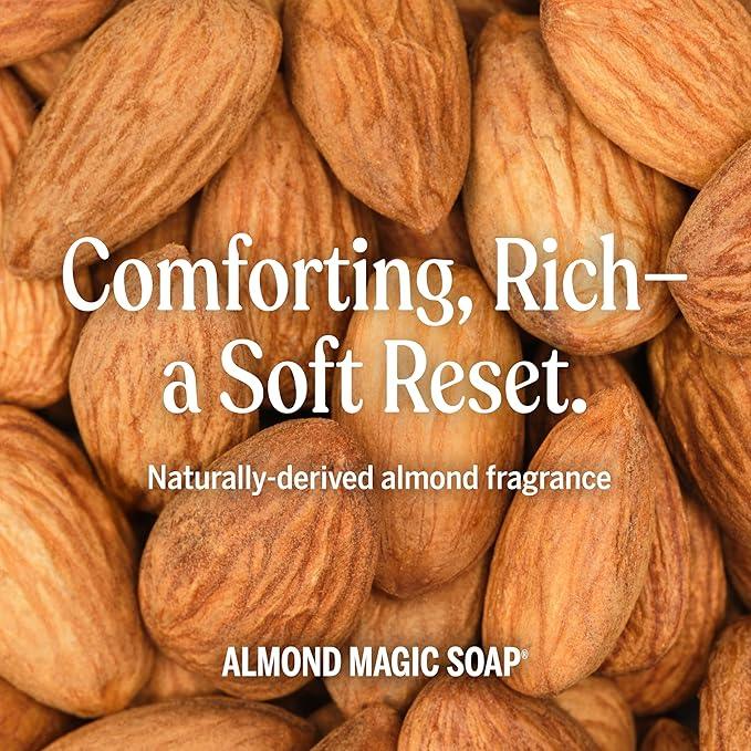 Dr. Bronner's Magic Soap Pure-Castile Liquid Soap Refill - Made with Regenerative Organic Certified Oils - 18-in-1 Uses for Face, Body Wash, Hand Soap Refill, Vegan Bath Soaps- Almond, 2-Pack, 32oz - ModernBath