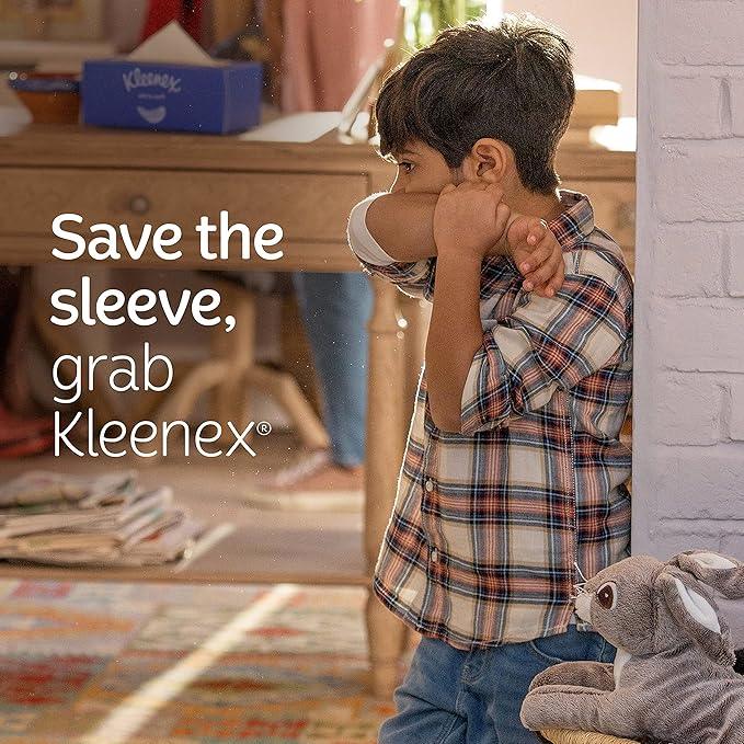 Kleenex Ultra Soft Facial Tissues, 8 Cube Boxes, 80 Tissues per Box, 3-Ply, Packaging May Vary (Pack of 2) - ModernBath