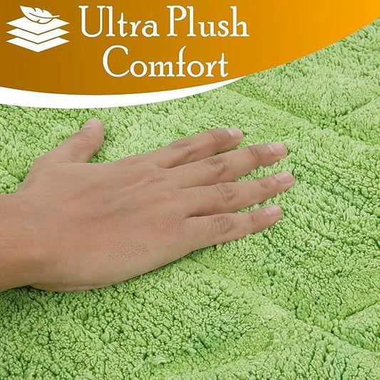 C23 Luxury Bathroom Rugs, Bath Mat - 20"x32" | 2200 GSM Tufted Cotton Bathroom Mat | Ultra-Absorbent Quick Dry, Heavyweight Non-Slip Bathmat | Thick Soft Plush Machine Washable Bath Rug - ModernBath
