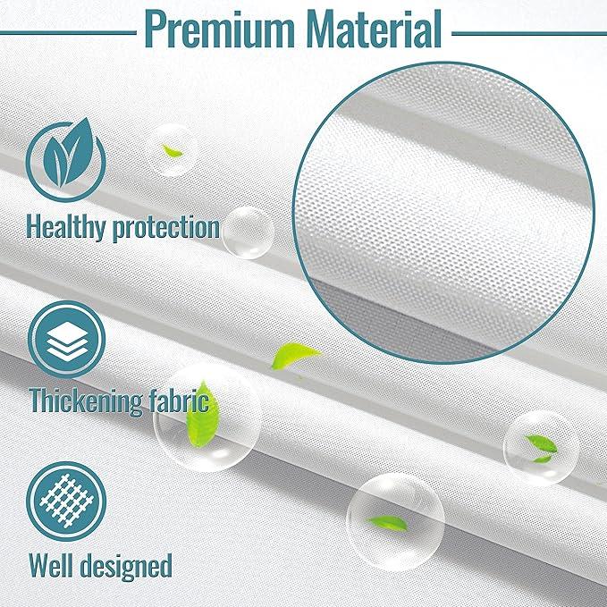 Conbo Mio 1 Pack Hotel Fabric Snap in Shower Curtain Liner Replacement Removable Water Repellent Liner for Bathroom Shower Curtain liner70W X 64H - ModernBath