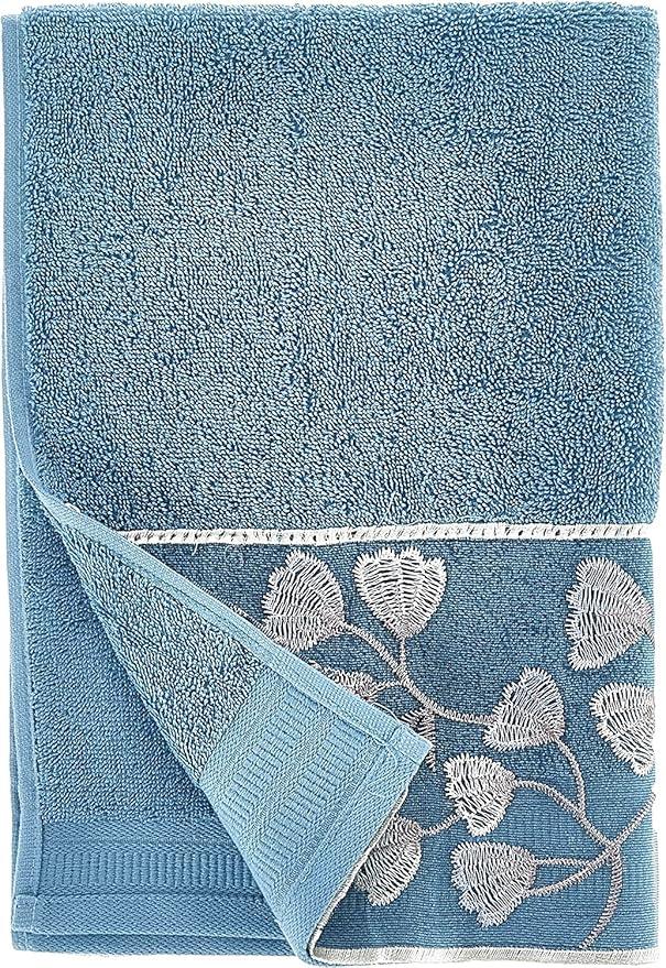 Zahari Home Capri Modern Bathroom Towel Set - 3 Piece Set, Bath Towel, Hand Towel and Wash Towel - Classic Luxury Contemporary Decor - Beautiful Bath Ensemble - Unique Royal Blue - ModernBath