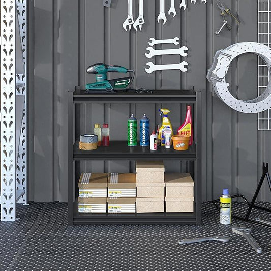 32" W Garage Shelving,900LBS Loads Adjustable Garage Storage Shelves, 3-Tier Metal Storage Racks and Shelving Units, Utility Rack Shelves (16" D x 32" W x 32" H) - ModernBath