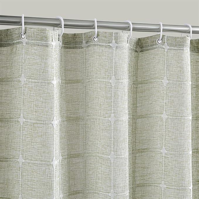 Aldopein Modern Farmhouse Shower Curtain, Vintage Tribal Geometry Fabric Shower Curtains Set Cottagecore Bathroom Decorations with Hooks - ModernBath