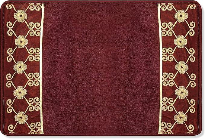 Zahari Home Elegant Rose Classic Bathroom Rug Modern Bath Rug Luxury Contemporary Decor Beautiful Shower Mat Unique Design Stylish Bathroom Runner Rug Bath Shower Tub Décor - ModernBath