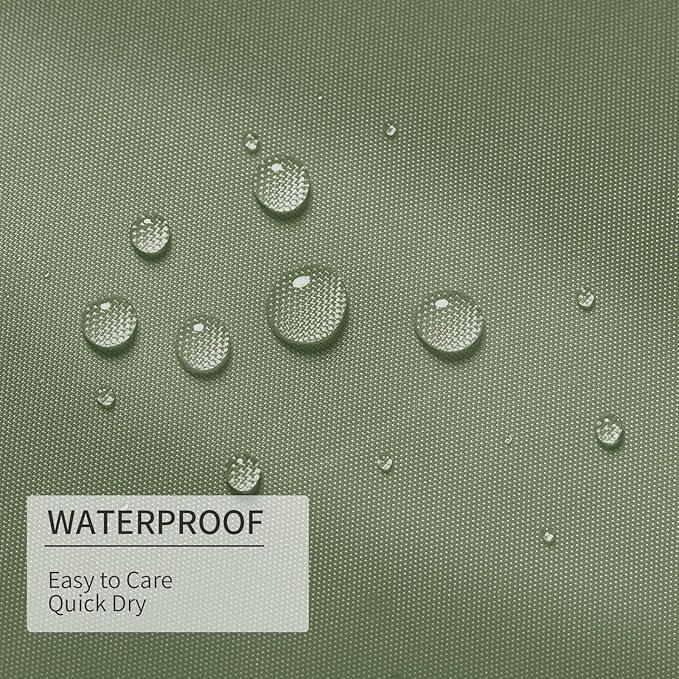 Gibelle 2 Pack Sage Green Fabric Shower Curtain or Liner, 72x72 Waterproof Shower Curtain Liner for Bathroom with Metal Grommets and 12 Plastic Hooks, Soft Cloth & Hotel Quality, Machine Washable - ModernBath