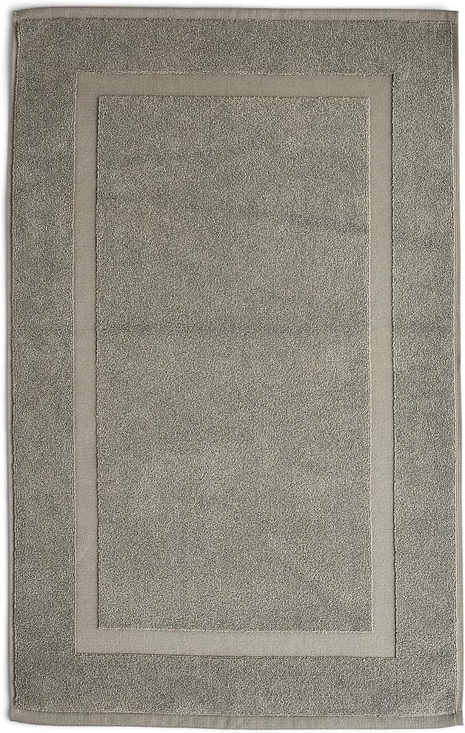 Preston Lane Douro Bath Mat – 100% Cotton, Plush & Absorbent Quick-Dry Bathroom Rug – Hotel-Quality Floor Mat for Shower or Tub, Made in Portugal, Eucalyptus - ModernBath