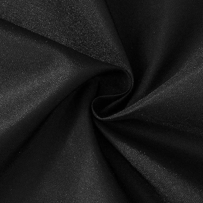 N&Y HOME Fabric Shower Stall Curtain or Liner 36 x 72 Inches - Hotel Quality, Machine Washable - Black, 36x72 - ModernBath