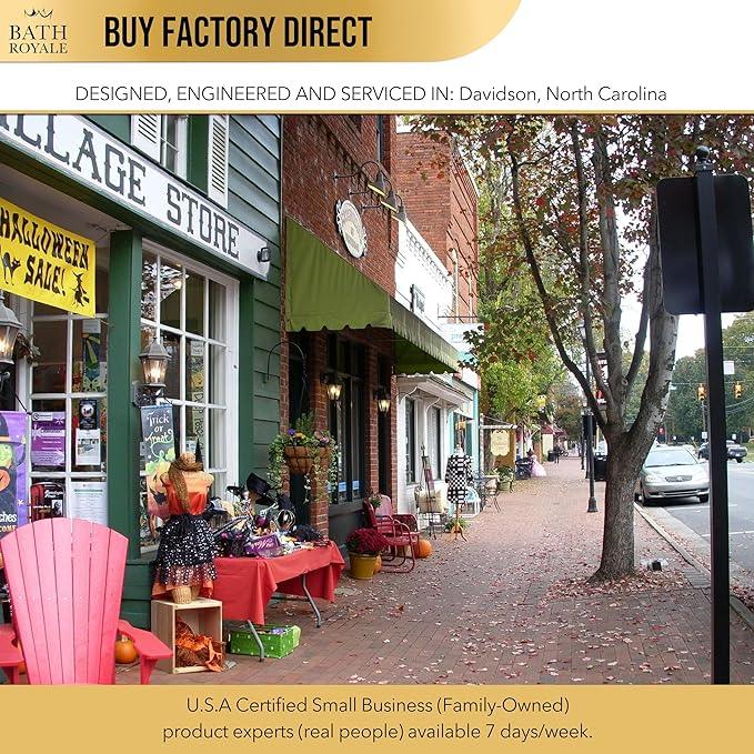 Bath Royale Toilet Seat Elongated with Cover BR501-02 Soft Close, Heavy Duty, Comfortable, Stain-Resistant and Easy to Keep Clean, Fits All Toilet Brands, Executive Series - Almond/Bone - ModernBath