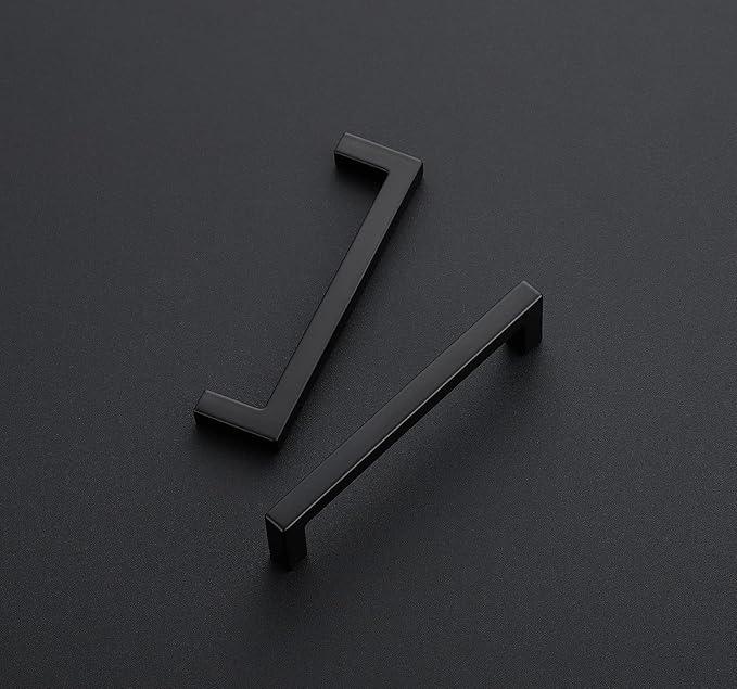 Ravinte 30 Pack Solid 4 Inch Center to Center Slim Square Bar Drawer Handles Kitchen Cabinet Handles Black Drawer Pulls Kitchen Cabinet Hardware Handles Matte Black Cabinet Pulls - ModernBath